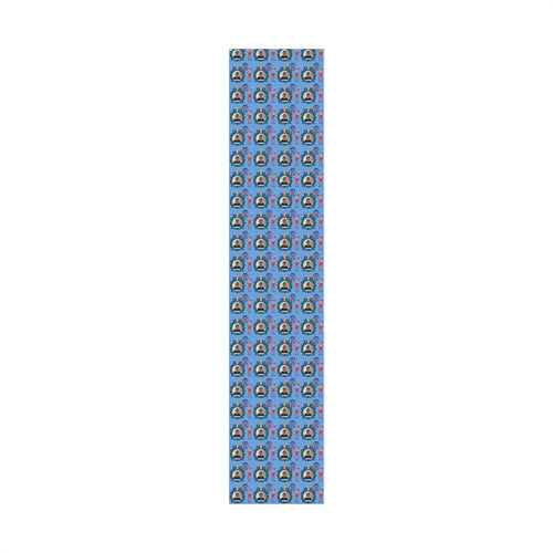 Nice List Personalized Photo Wrapping Paper (Blue)