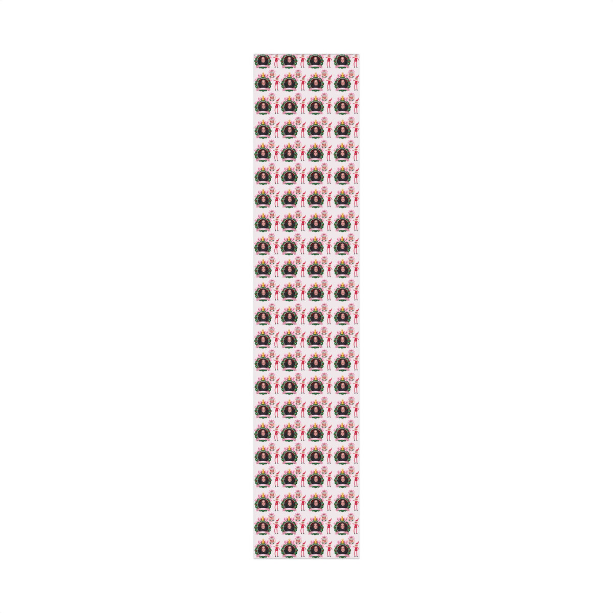 Nice List Personalized Photo Wrapping Paper (Pink)